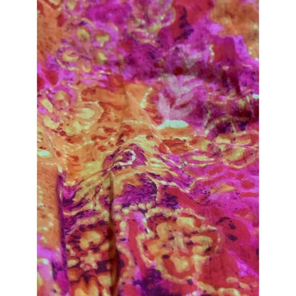 Vintage India Cotton Tiered Broomstick Boho Gypsy Batik Maxi Circle Skirt - Picture 9 of 9